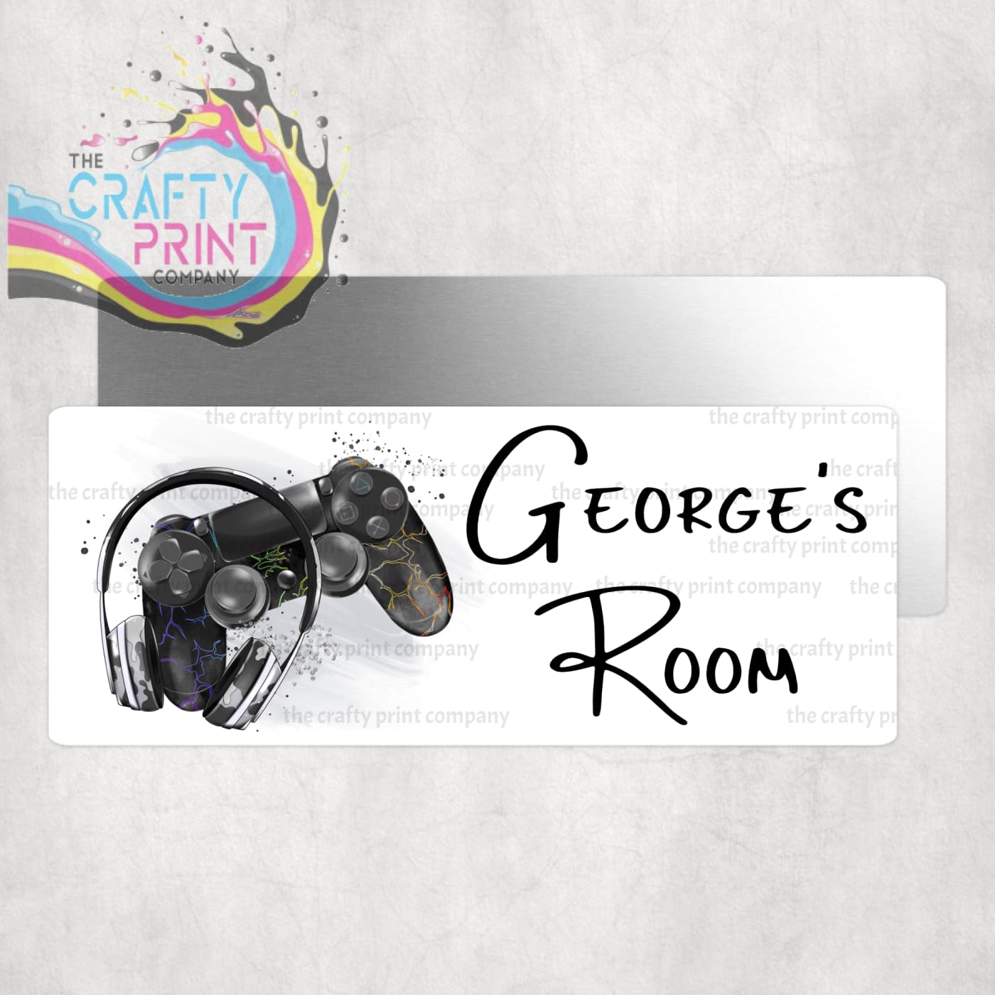 Personalised Playstation Metal Bedroom Door Sign
