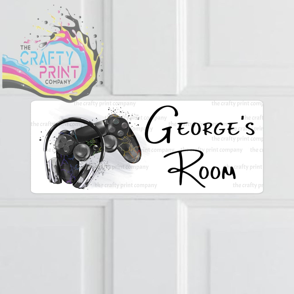 Personalised Playstation Metal Bedroom Door Sign