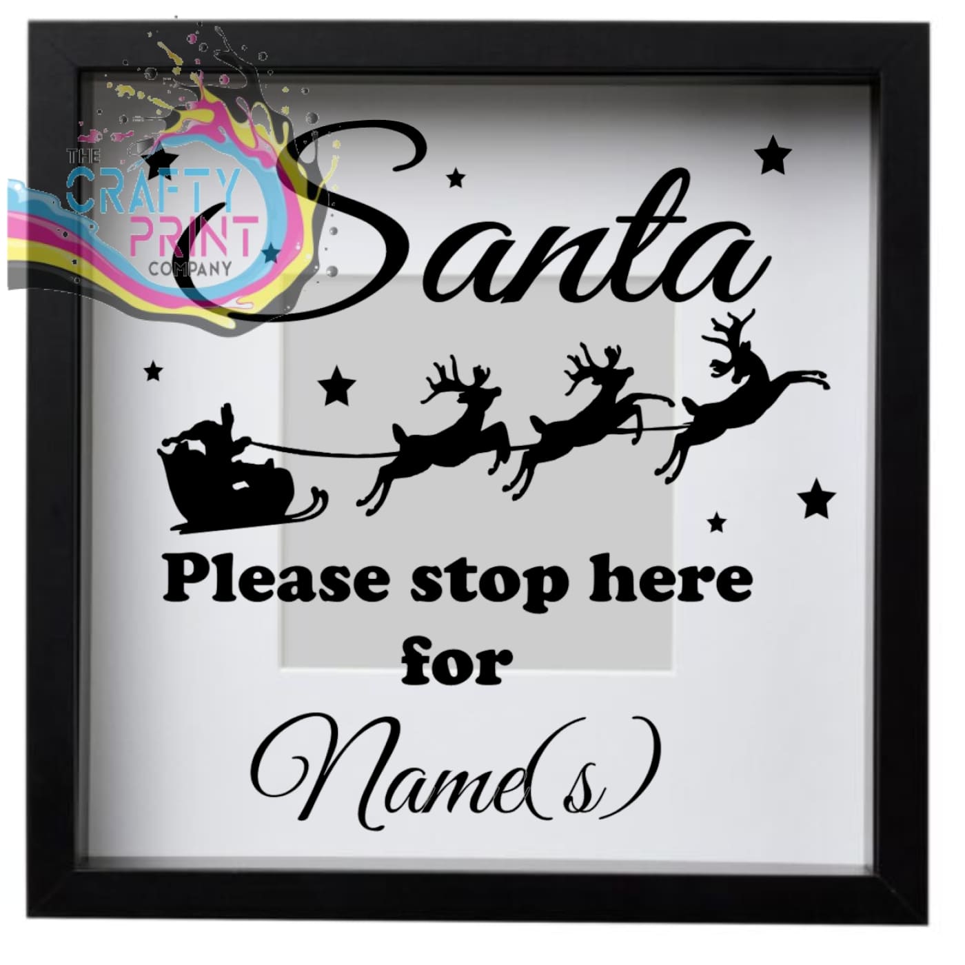 Personalised Santa please stop here for V4 Vinyl Decal