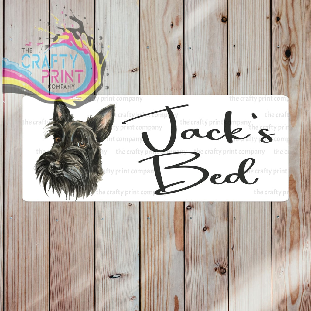 Personalised Scottie Dog Metal Crate Sign