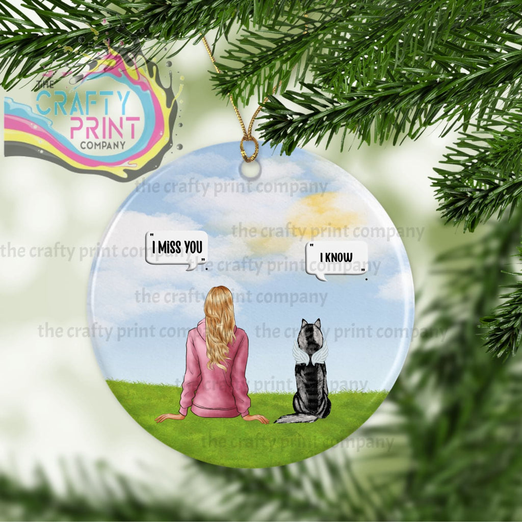 Pet Memorial Personalised Christmas Ornament - Holiday