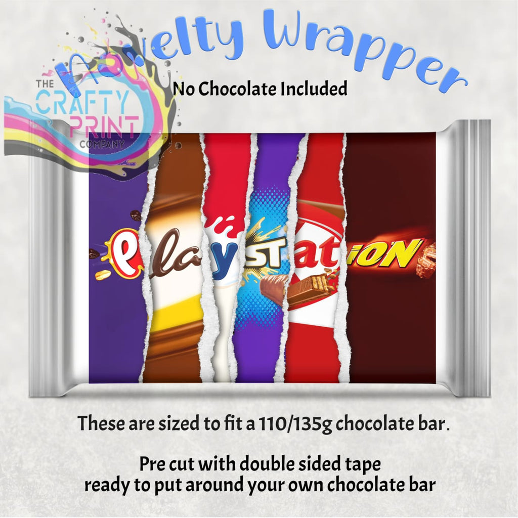 Playstation Chocolate Bar Wrapper - Wrapping Paper