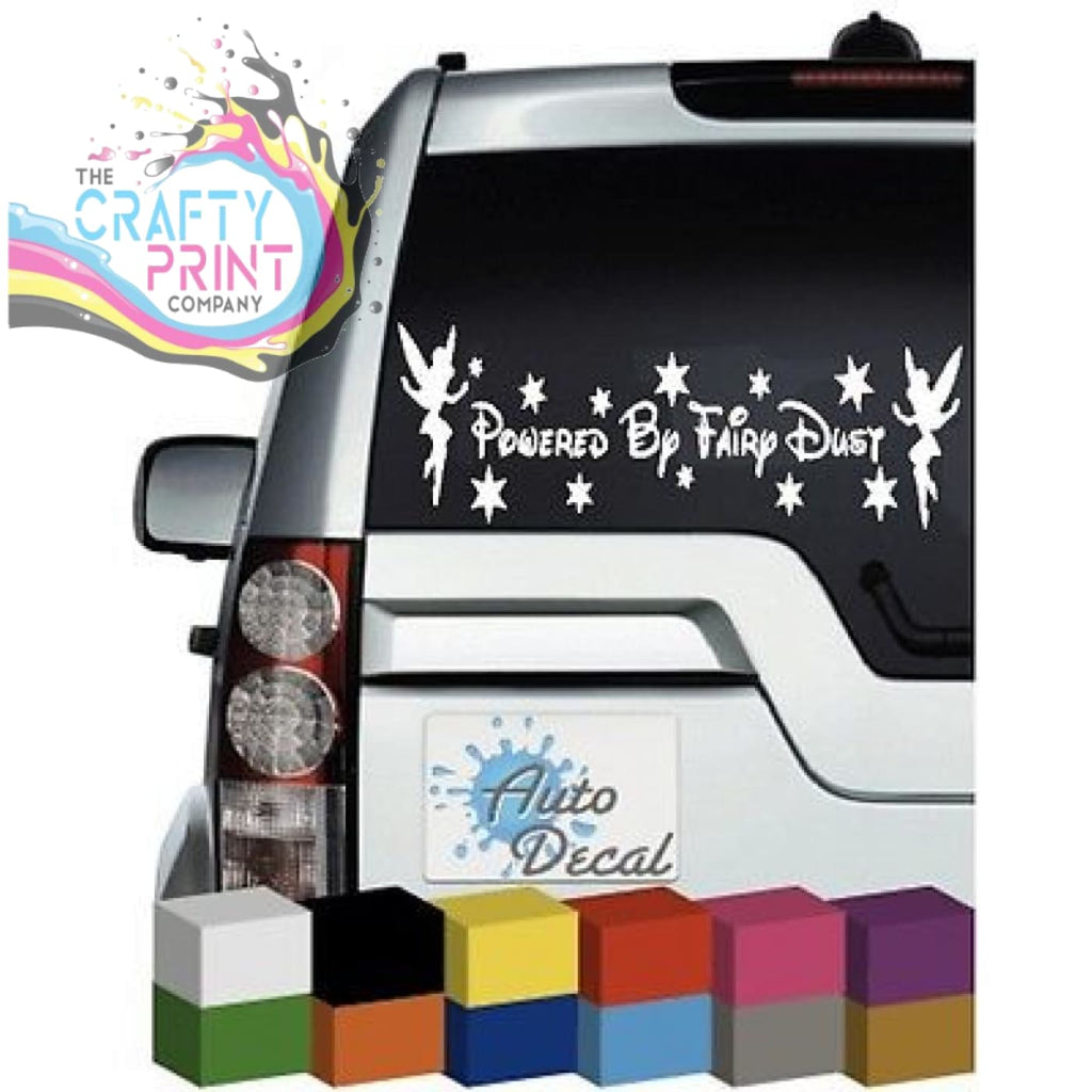 Powered by Fairy Dust Novelty Car Sticker - Bumper Stickers