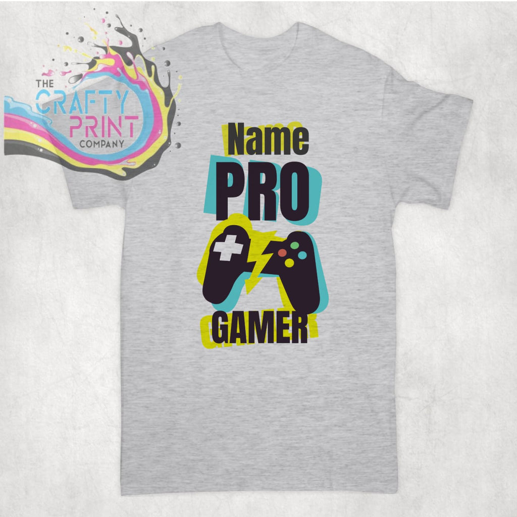 Pro Gamer Personalised T-shirt - Grey - Shirts & Tops