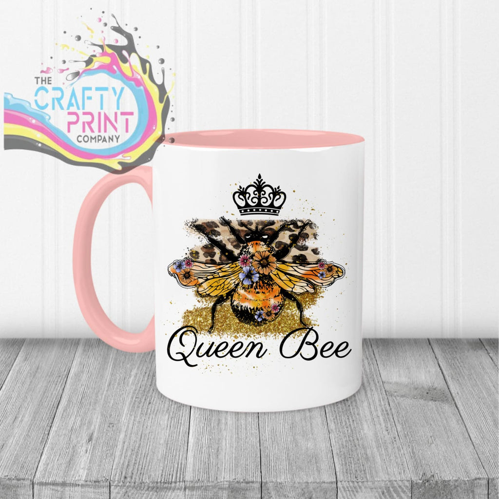 Queen Bee Mug - Pink Handle & Inner - Mugs