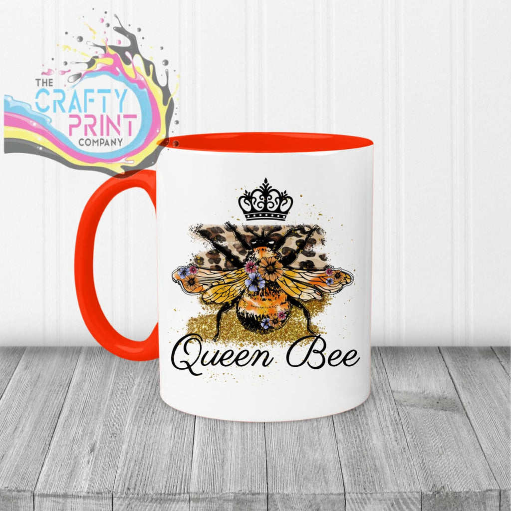 Queen Bee Mug - Red Handle & Inner - Mugs