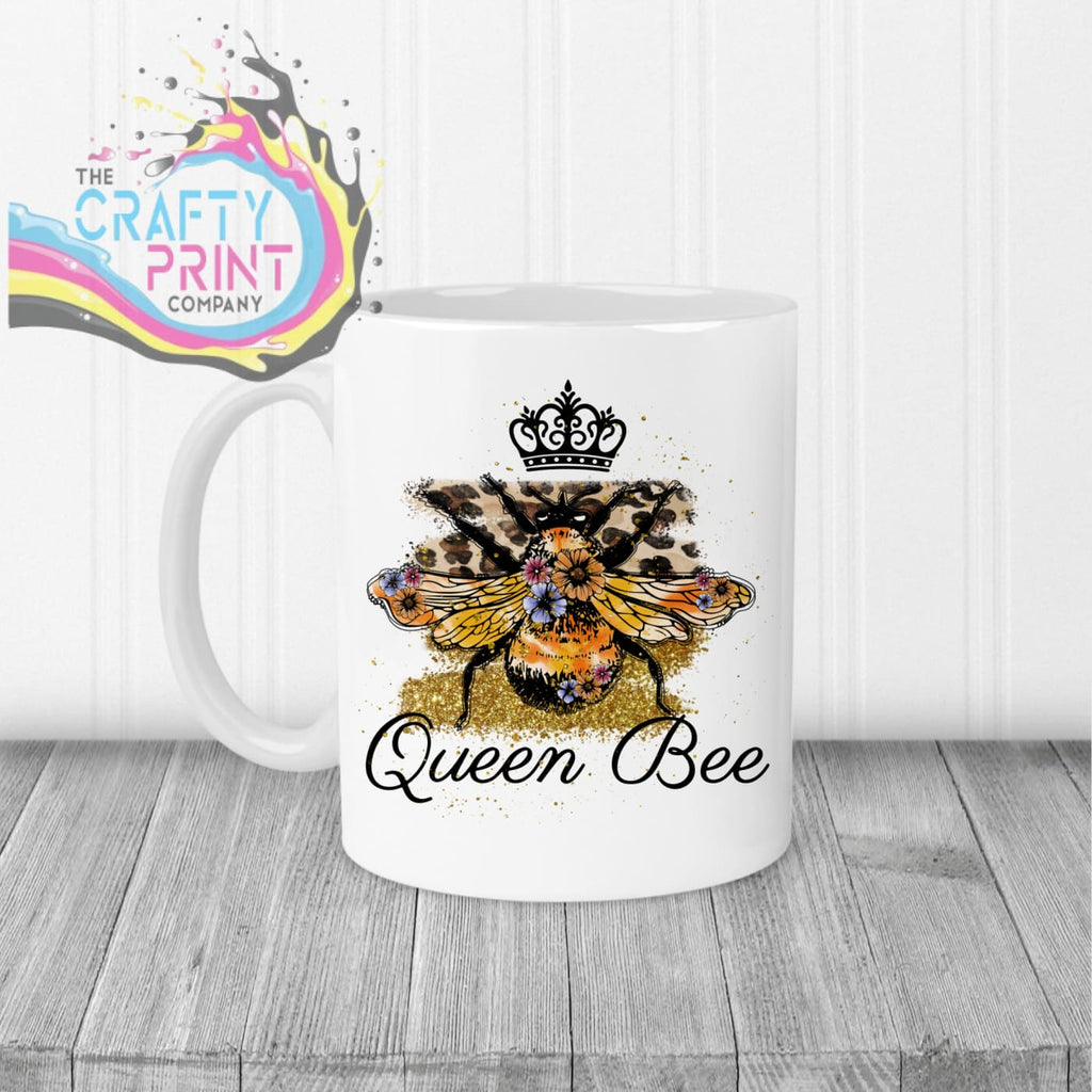 Queen Bee Mug - White Handle & Inner - Mugs