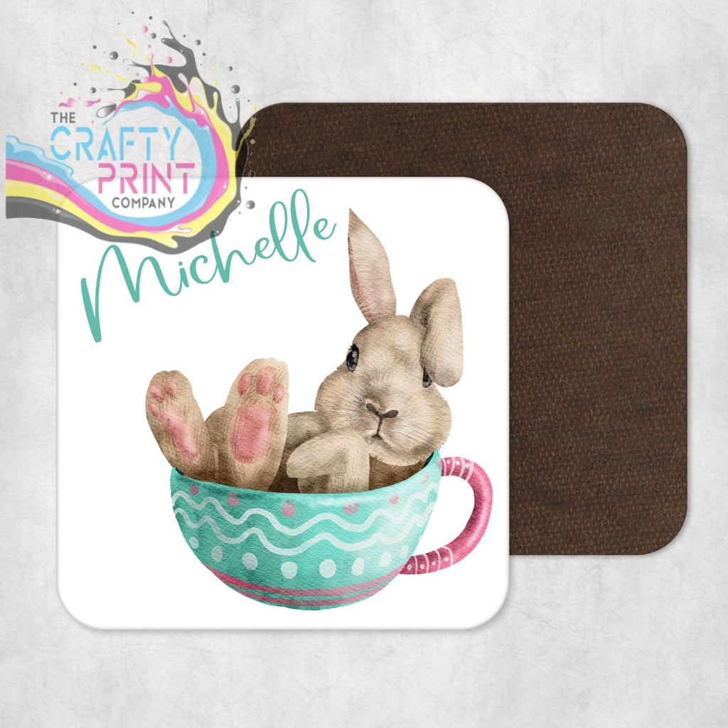 Rabbit in Cup Easter Coaster - Coasters