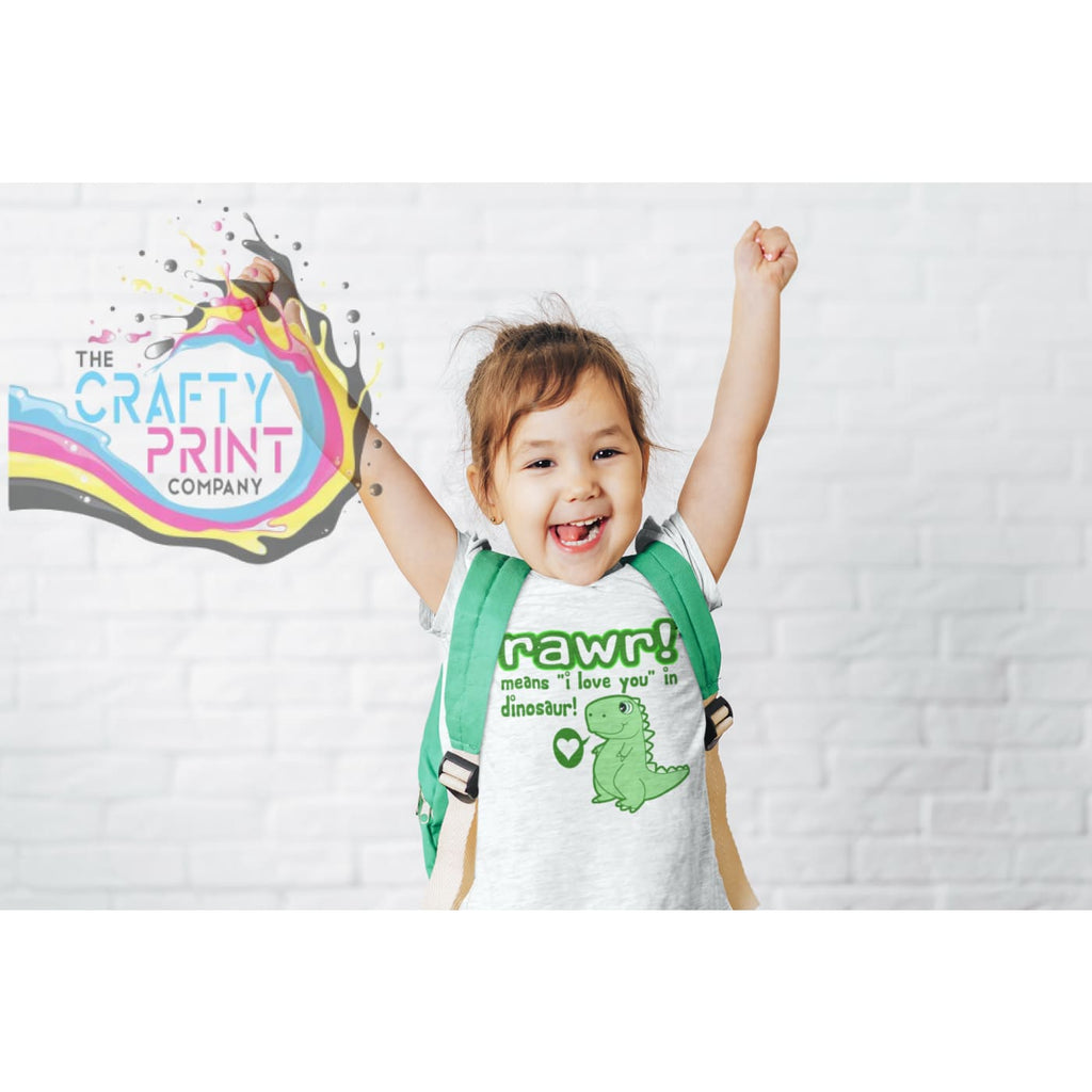Rawr! means I love you in Dinosaur Children’s T-shirt