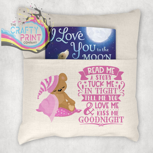 Read me a Story Pocket Book Cushion Cover - Chair & Sofa