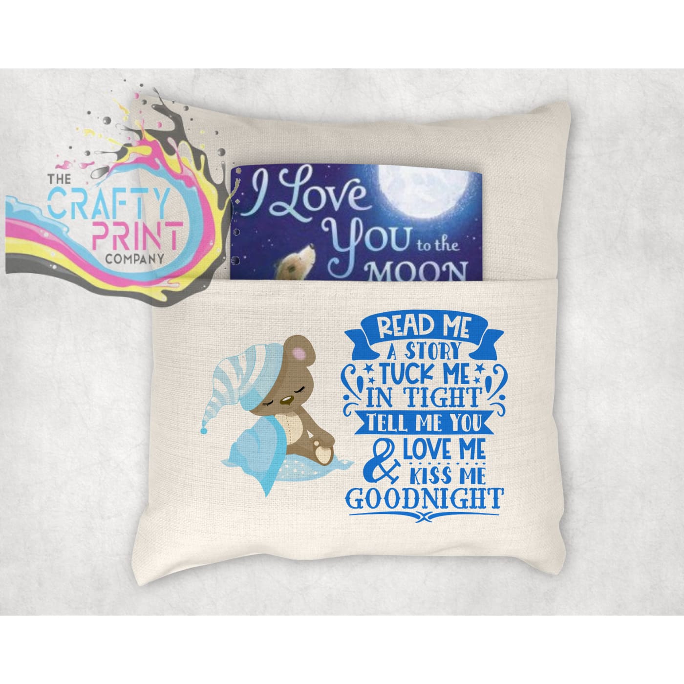 Read me a Story Pocket Book Cushion Cover - Chair & Sofa