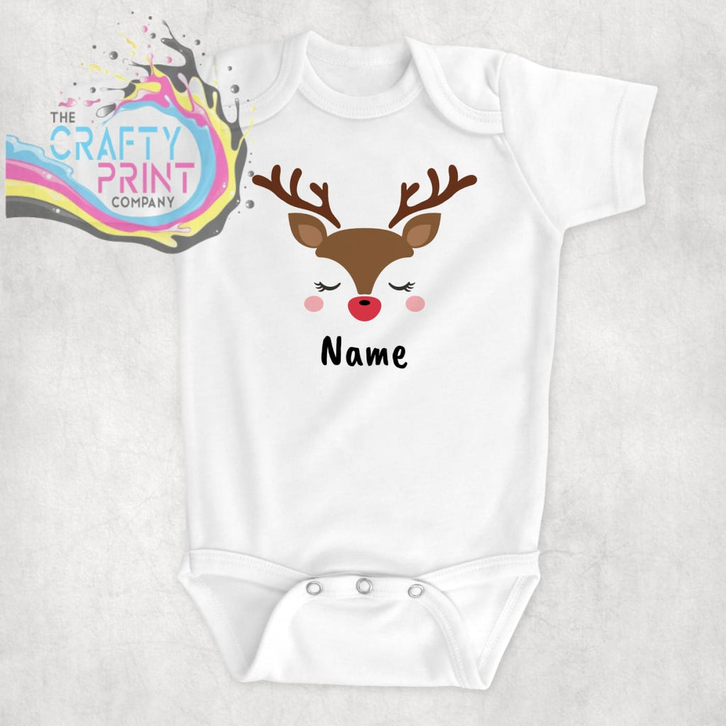 Reindeer Personalised Bodysuit - Baby One-Pieces