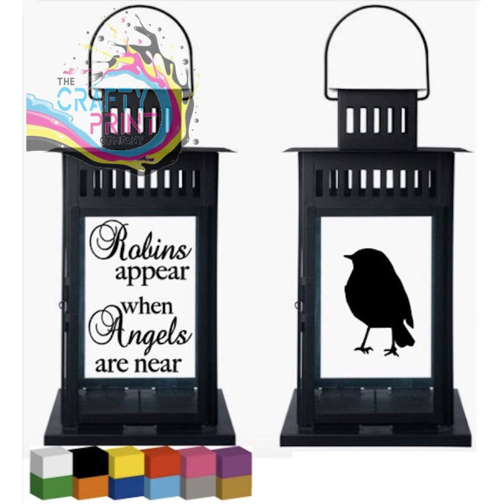 Robins Appear Lantern Decal Sticker - Decorative Stickers