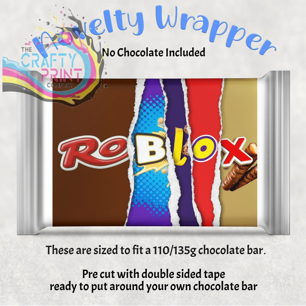 Roblox Chocolate Bar Wrapper - Wrapping Paper