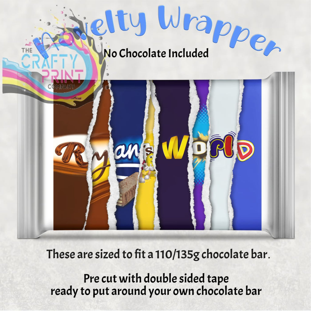 Ryan’s World Chocolate Bar Wrapper - Wrapping Paper