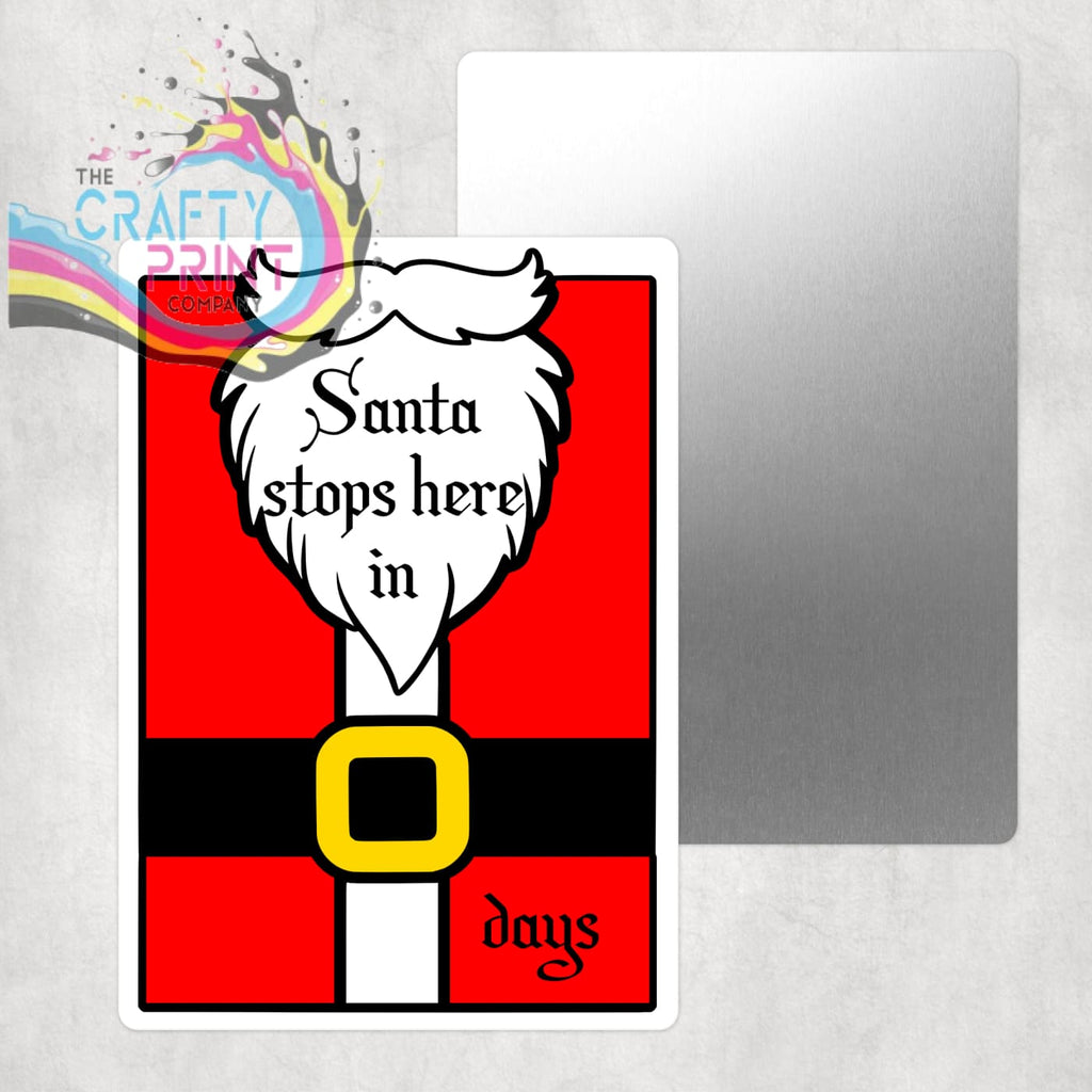 Santa Stops here in Aluminium Sign - Signage