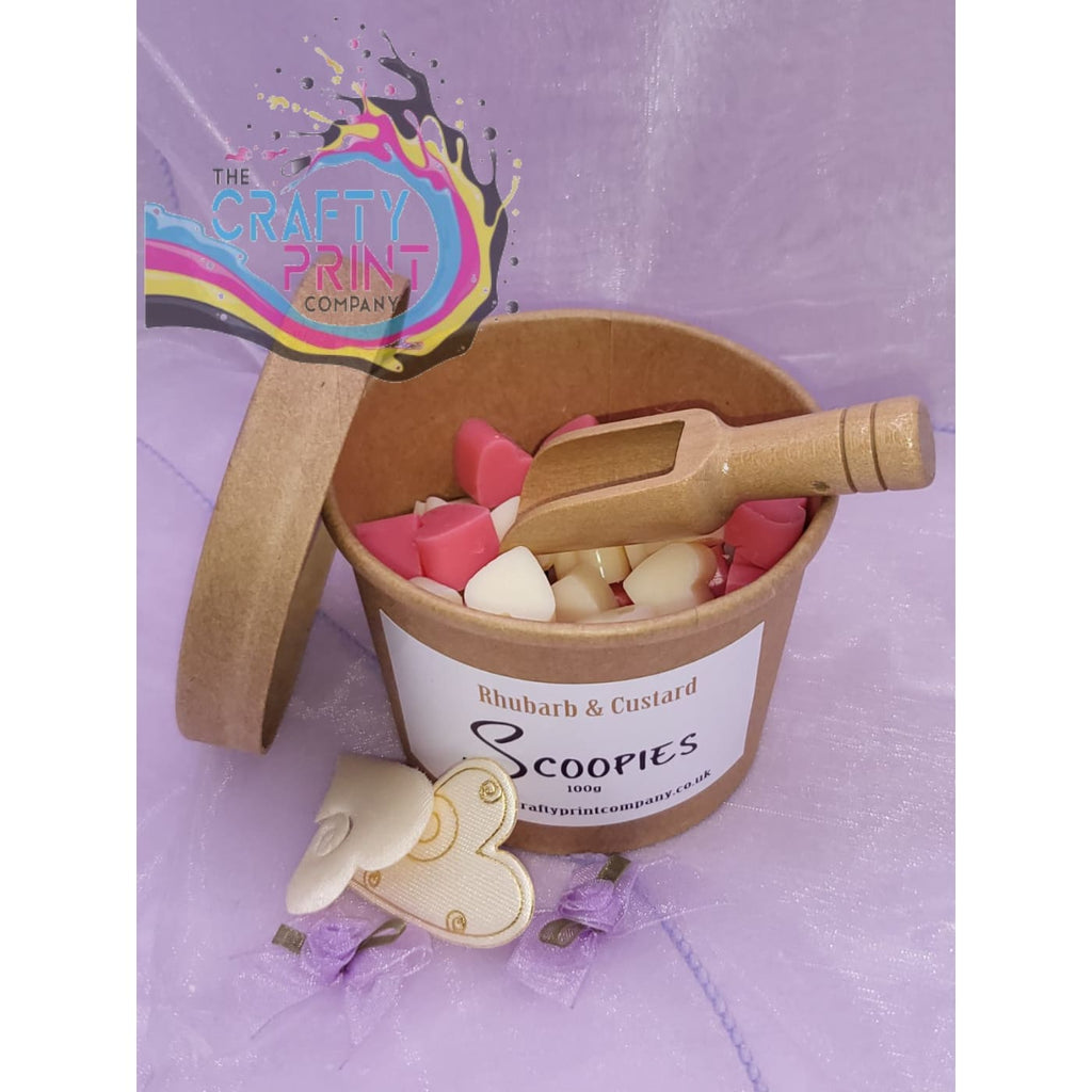 Scoopies Tub Heart Shape Wax Melts with Wooden Scoop