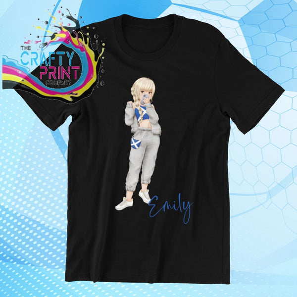 Scotland Scottish Girl Children’s T-shirt - Black