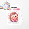 Sending you Hogs and Kisses A5 Card - Greeting & Note Cards
