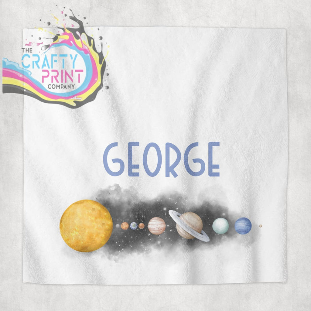 Solar System Personalised Face Cloth - Bath Towels &