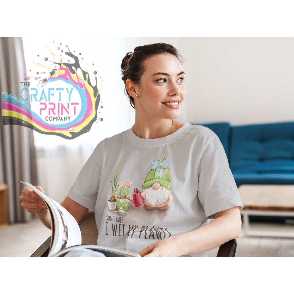 Sometimes I wet my plants T-shirt - Grey - Shirts & Tops