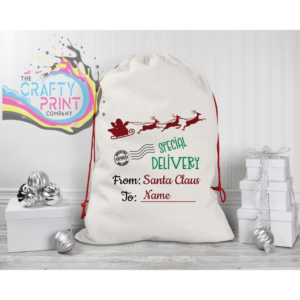 Special Delivery from Santa Claus Personalised Drawstring