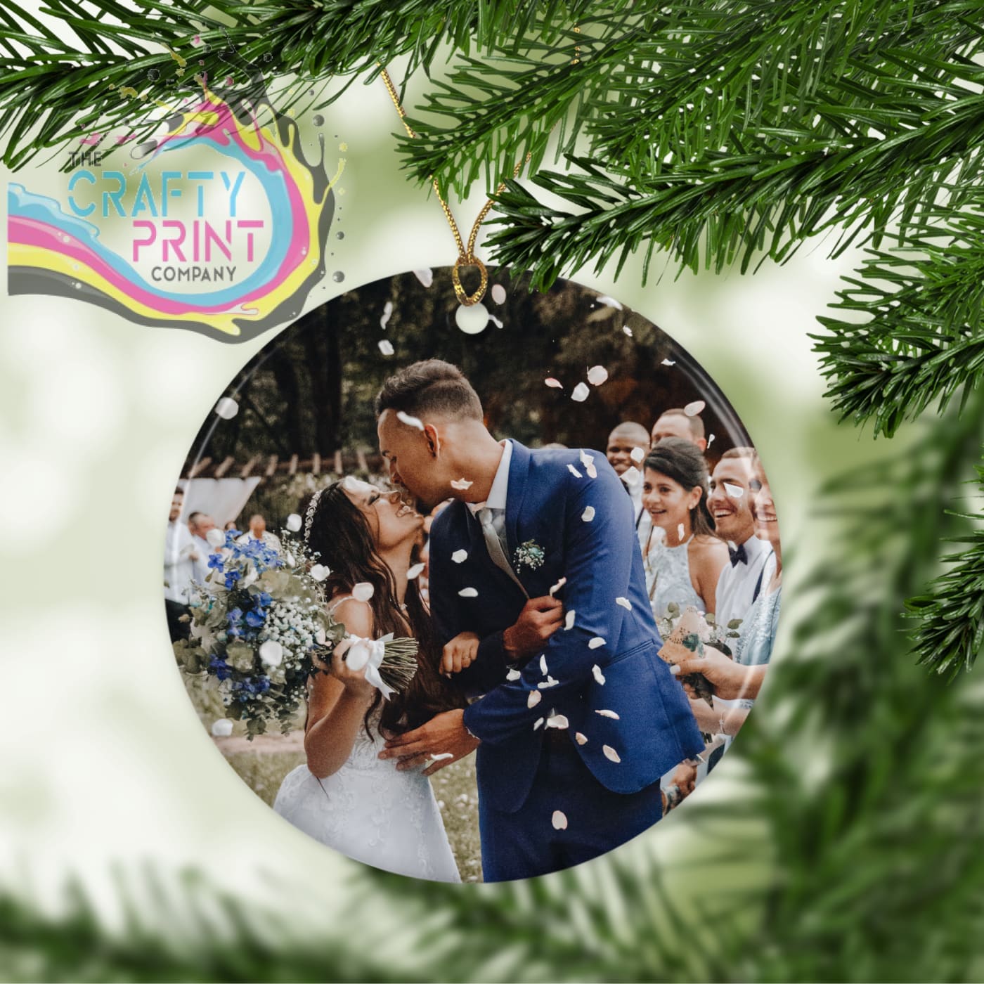 Special Occasion Date Personalised Ceramic Ornament / Bauble The