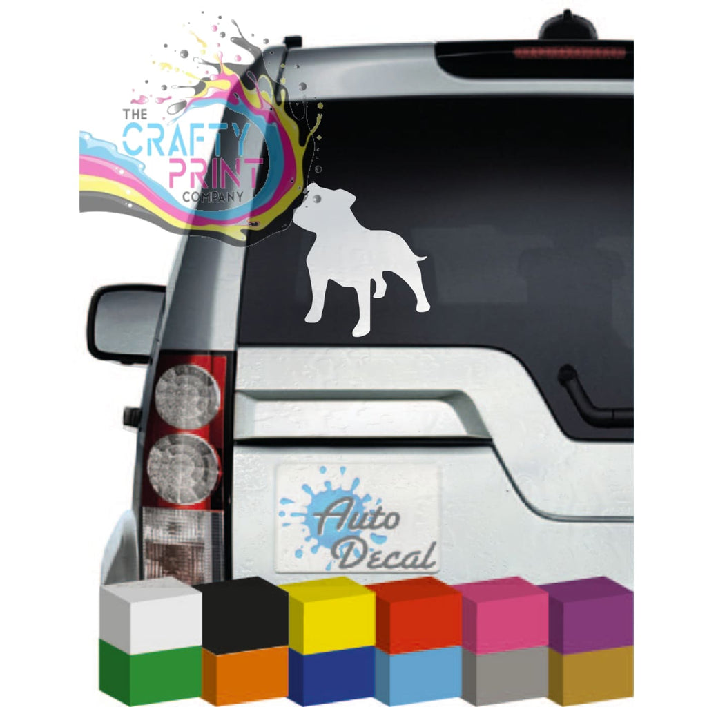 Staffy Car Sticker - Bumper Stickers