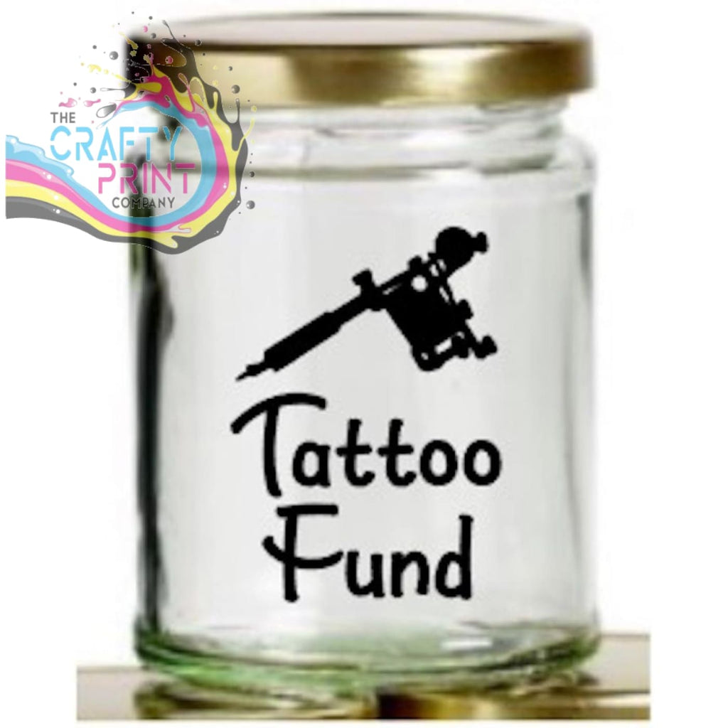 Tattoo Fund Mason Jar Decal Sticker - Decorative Stickers