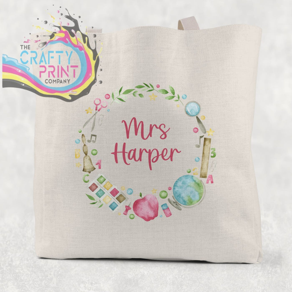 Teacher Frame Tote / Goodie Bag Personalised - Gift Bags