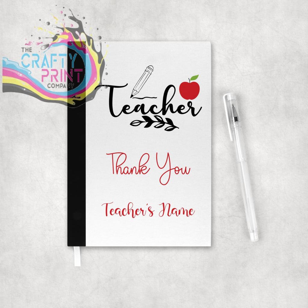 Teacher Thank You Personalised Organiser Notebook -