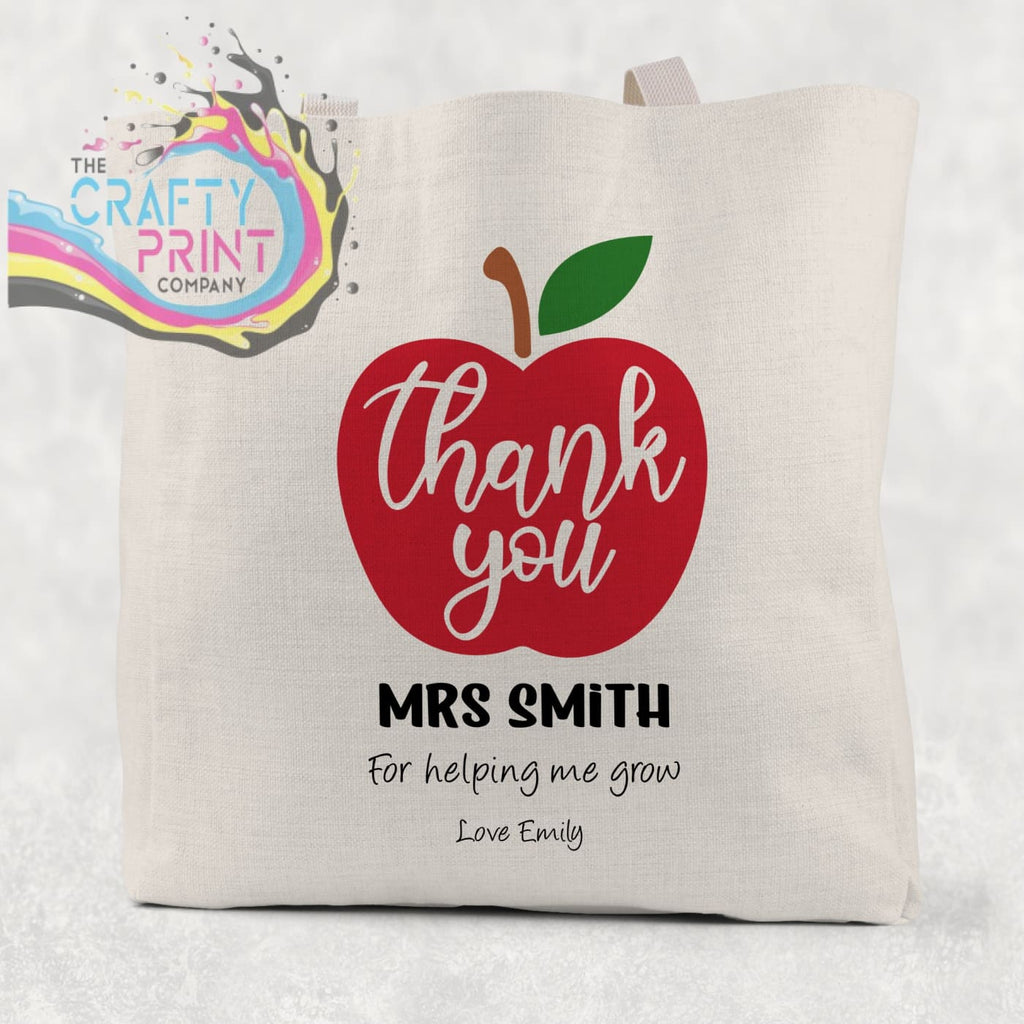Thank You Apple Personalised Tote / Goodie Bag - Gift Bags
