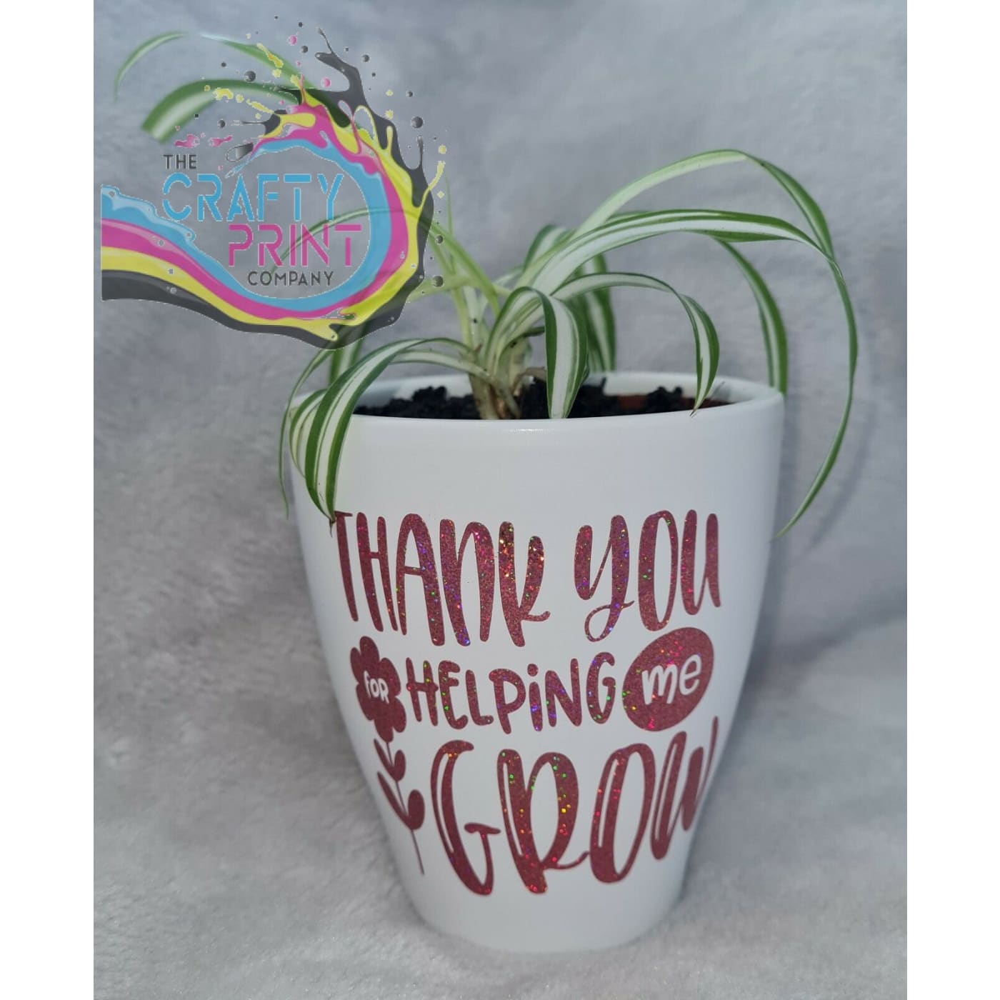 Thank you for helping me/us grow Glass / Mug / Cup Decal