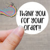 Thank you for your order Printed Sticker - Decorative