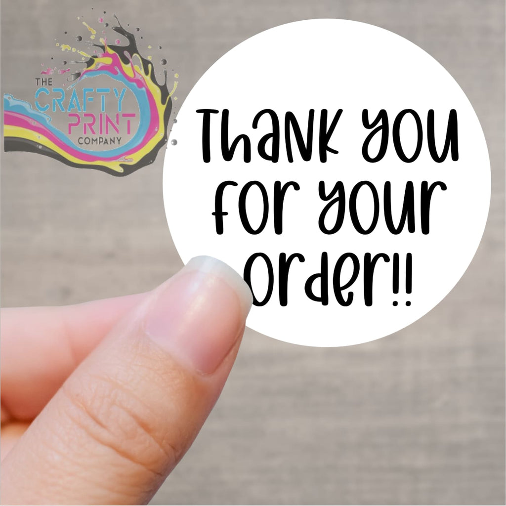 Thank you for your order Printed Sticker - Decorative