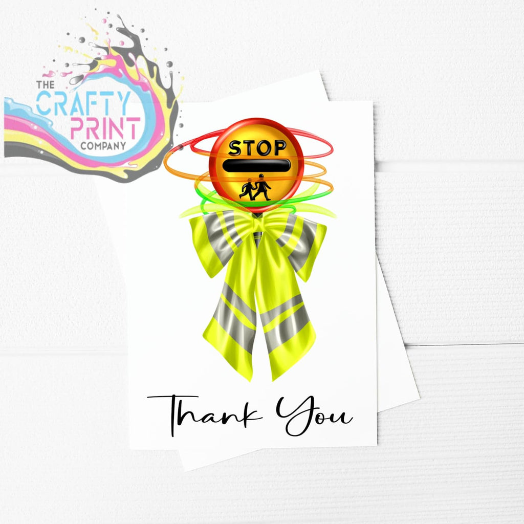 Thank You Lollipop Lady A5 Card & Envelope - Greeting Note