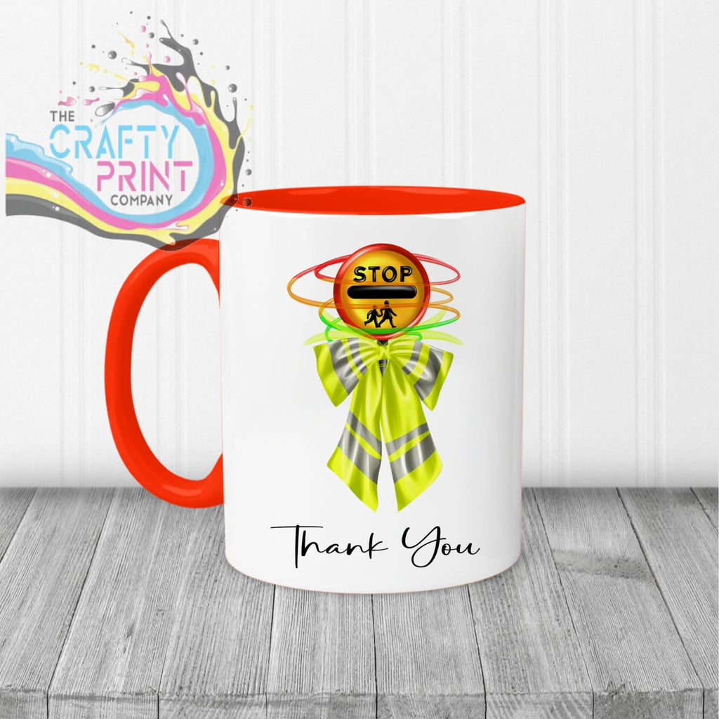 Thank You Lollipop Lady Mug - Red Handle & Inner - Mugs