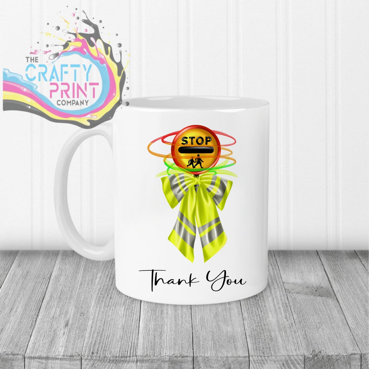 Thank You Lollipop Lady Mug - White Handle & Inner - Mugs