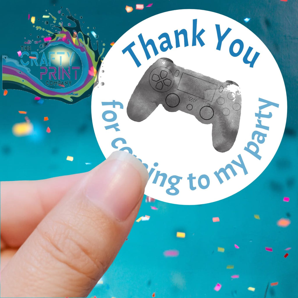 Thank You Playstation Controller Printed Sticker -