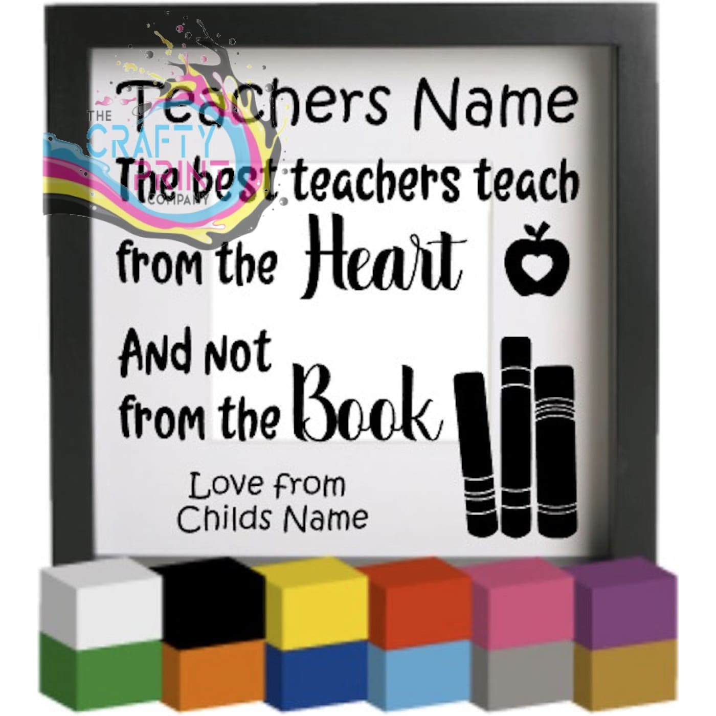 The Best Teachers teach Personalised Vinyl Decal Sticker