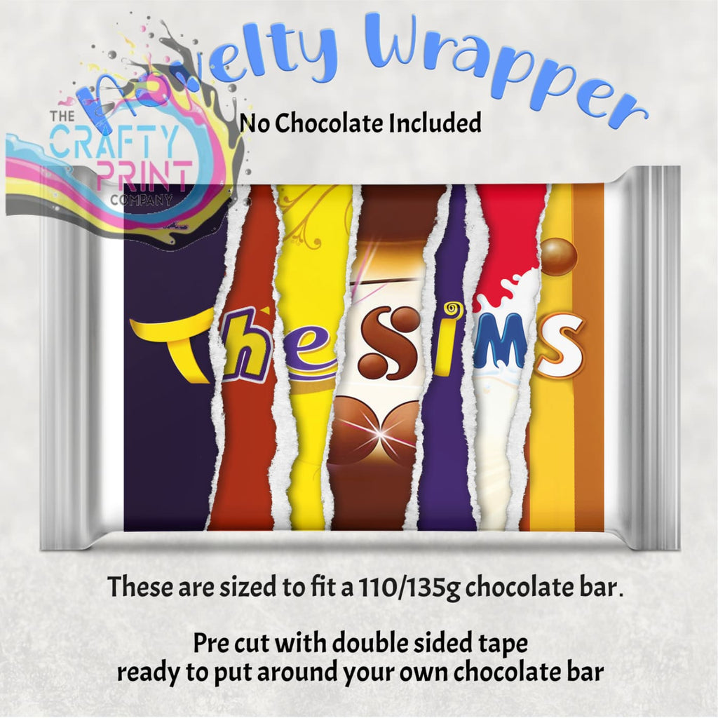 The Sims Chocolate Bar Wrapper - Wrapping Paper