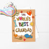 The World’s Best Grandad A5 Card & Envelope - Greeting Note