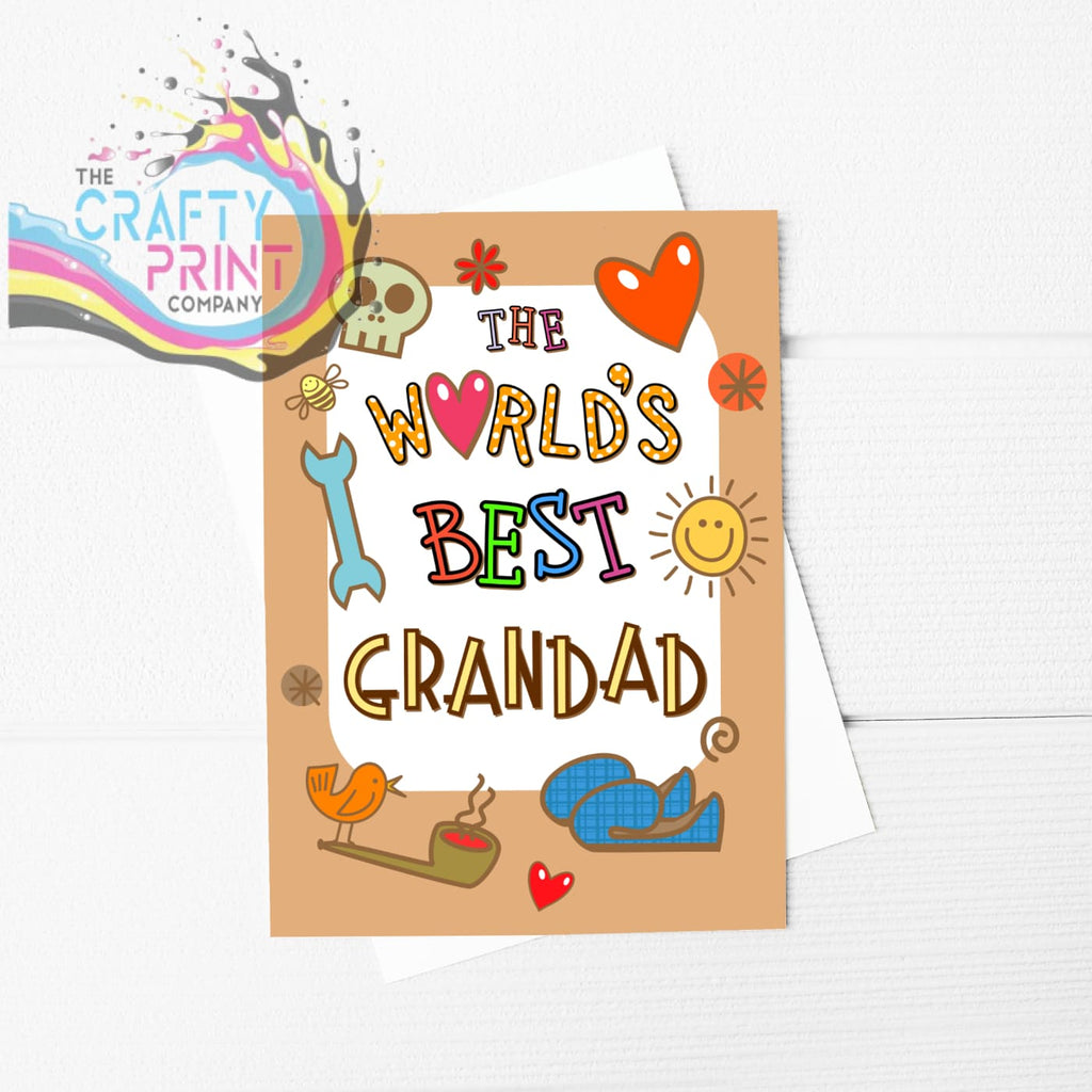 The World’s Best Grandad A5 Card & Envelope - Greeting Note