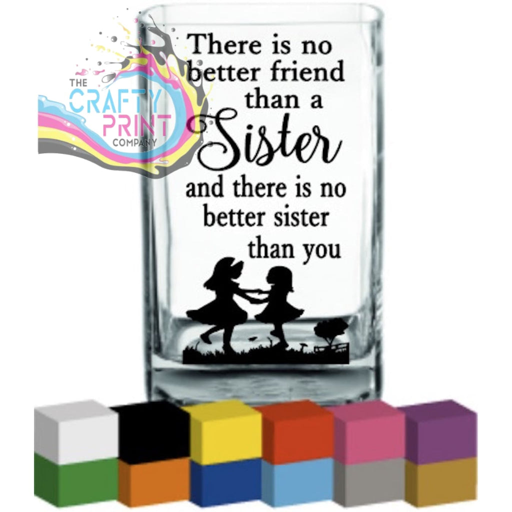 There is no better friend Vase Decal Sticker - Decorative