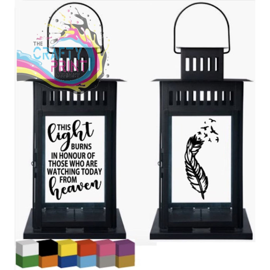 This light burns in honour Lantern Decal Sticker