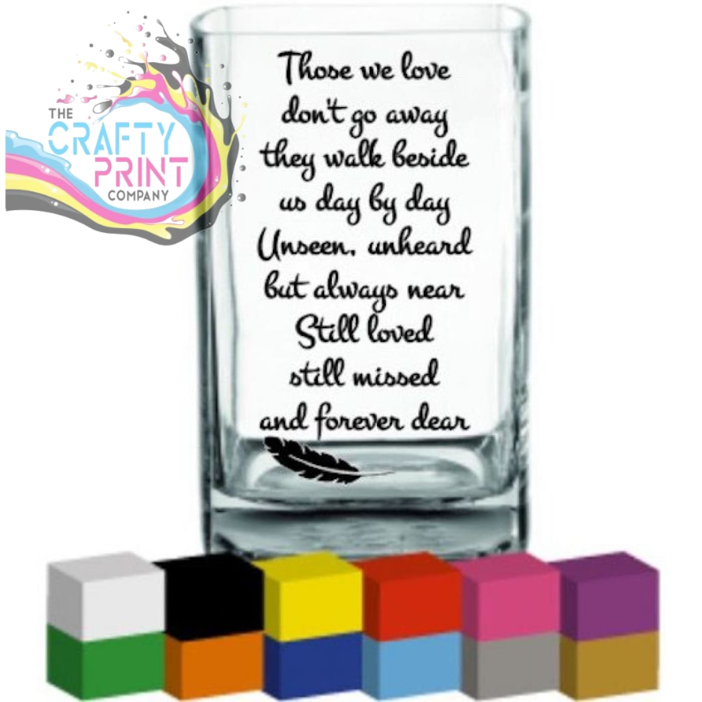 Those we love Vase Decal Sticker - Decorative Stickers