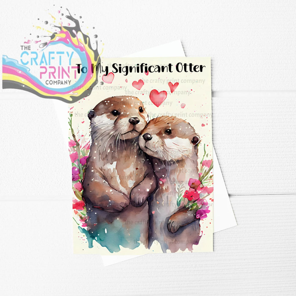 To My Significant Otter Greeting Card