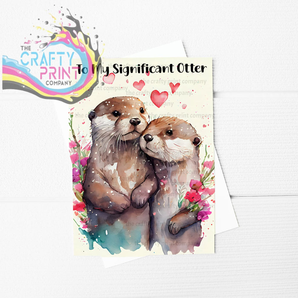 To My Significant Otter A5 Card - Greeting & Note Cards