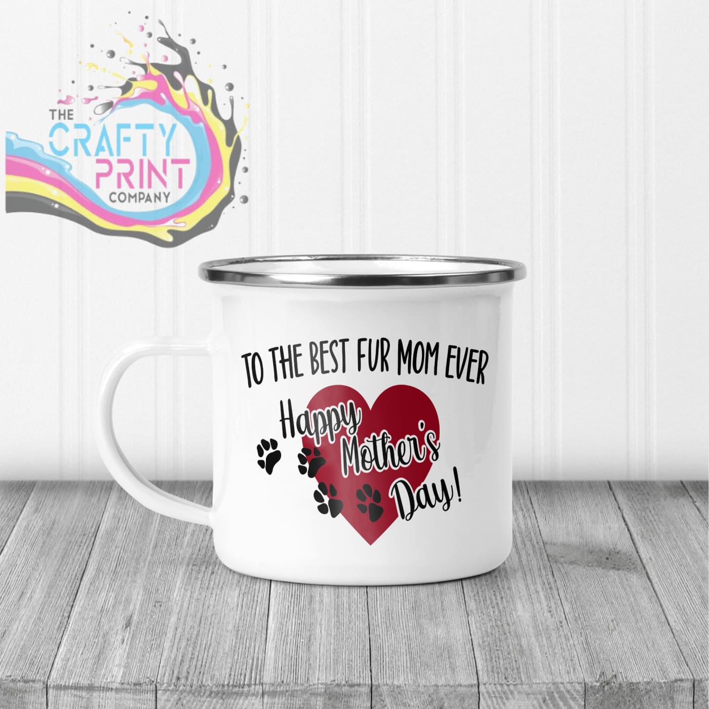To the Best Fur Mom Ever Mug - Enamel - Mugs
