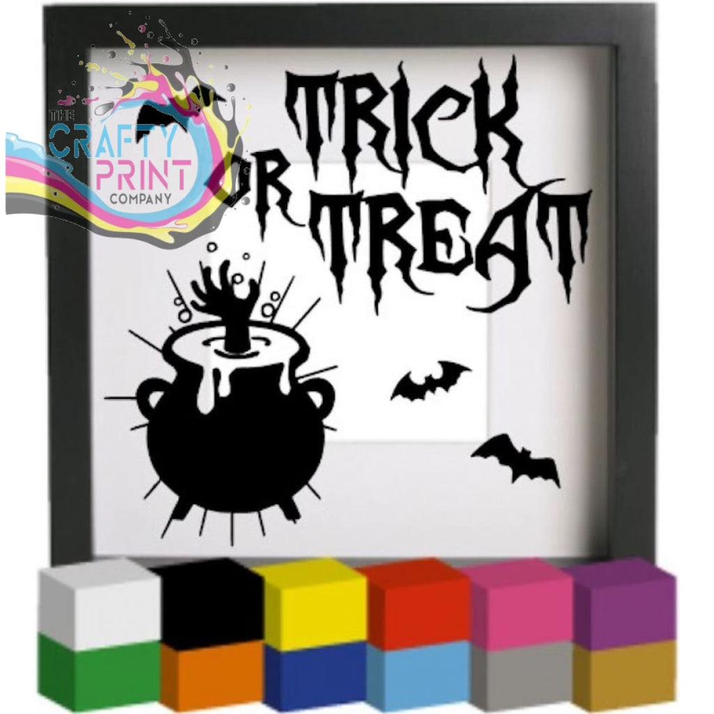 Trick or Treat V2 Halloween Vinyl Decal Sticker - Decorative